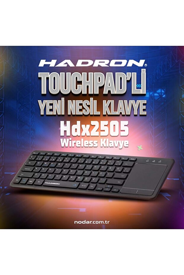 Hdx2505 Bluetooth + Wireless Klavye + Touch Pad Q Siyah - 4