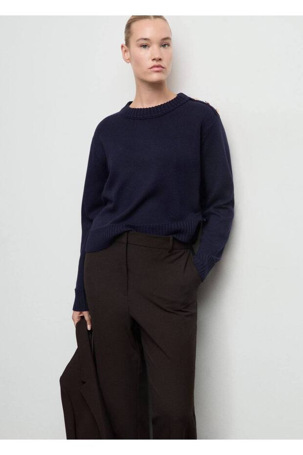 Strass taşlı triko kazak - 7