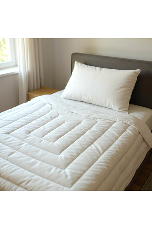 Riss Tek Kişilik Kuzu Yünü Yorgan (160x215cm/ 3 kg) - 4