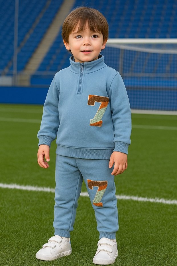 Seasonal Double Baby and Children's Suit, Zipper Tracksuit Suit