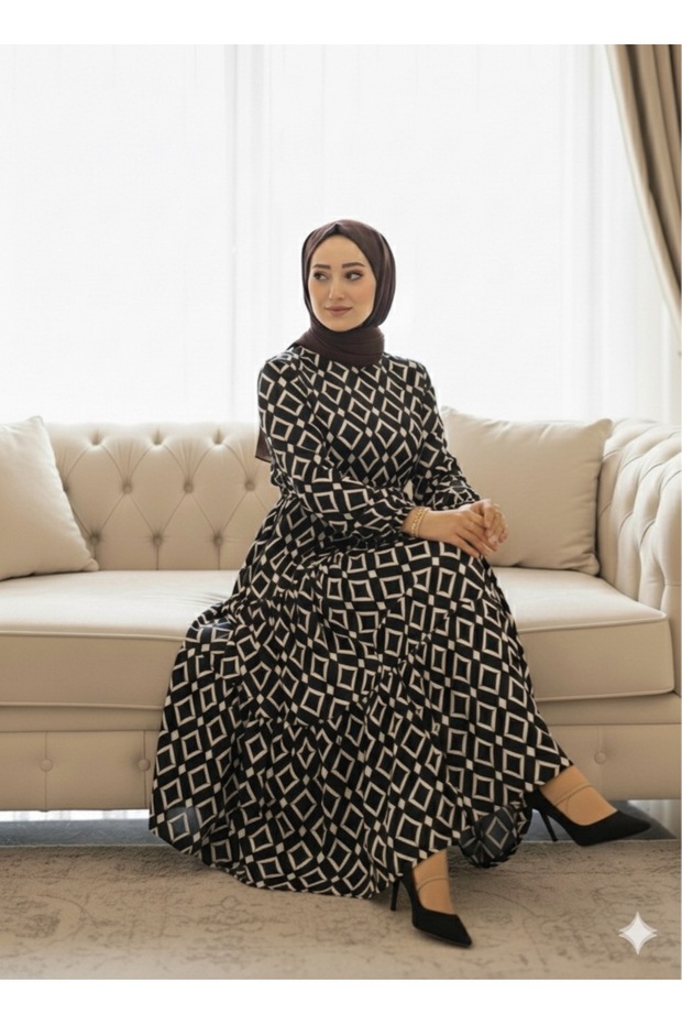 Mercan Tesettür Elbise - 1