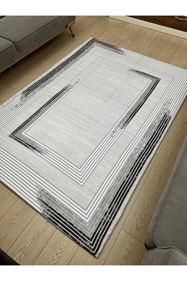 Lastikli Mikro Polar Halı Örtüsü - Kalın Kumaş - Ekstra Dayanıklı - Yıkanabilir - 6