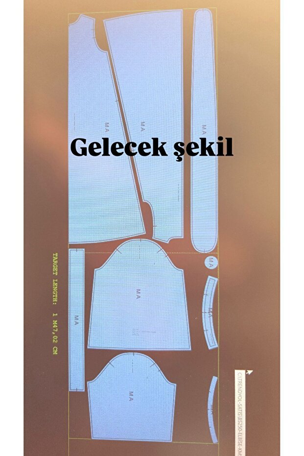 ELBİSE DIY KESİM DİKİM KALIBI DIR !!!!!!! 36-48 - 2
