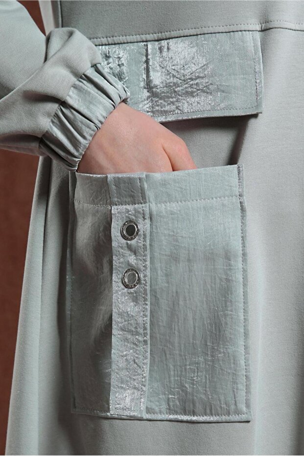 CEP DETAYLI EŞOFMAN ELBİSE 44486 - 4