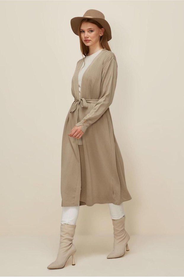Tricot Cardigan with Belt 45892