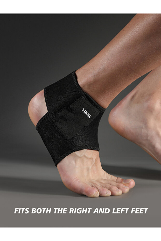 one size 45-85kg Black 1 Piece Comfortable Mild Compression Adjustable Ankle Support Sleeve for Spor