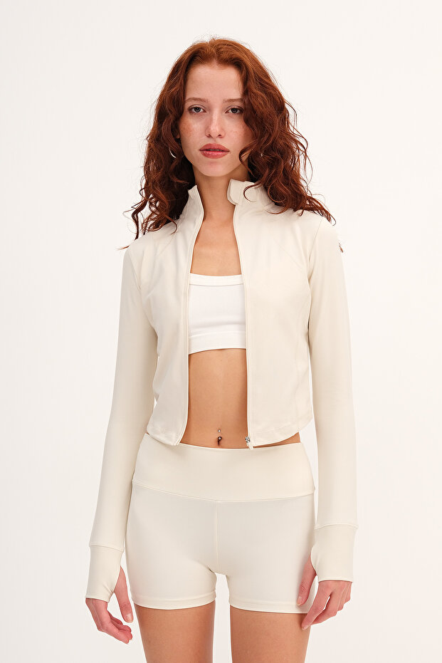 Fermuarlı Soft Kumaş Hırka H0089 - 4