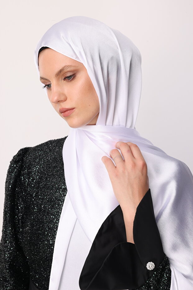 Beyaz Diamond Aura Şal - 5