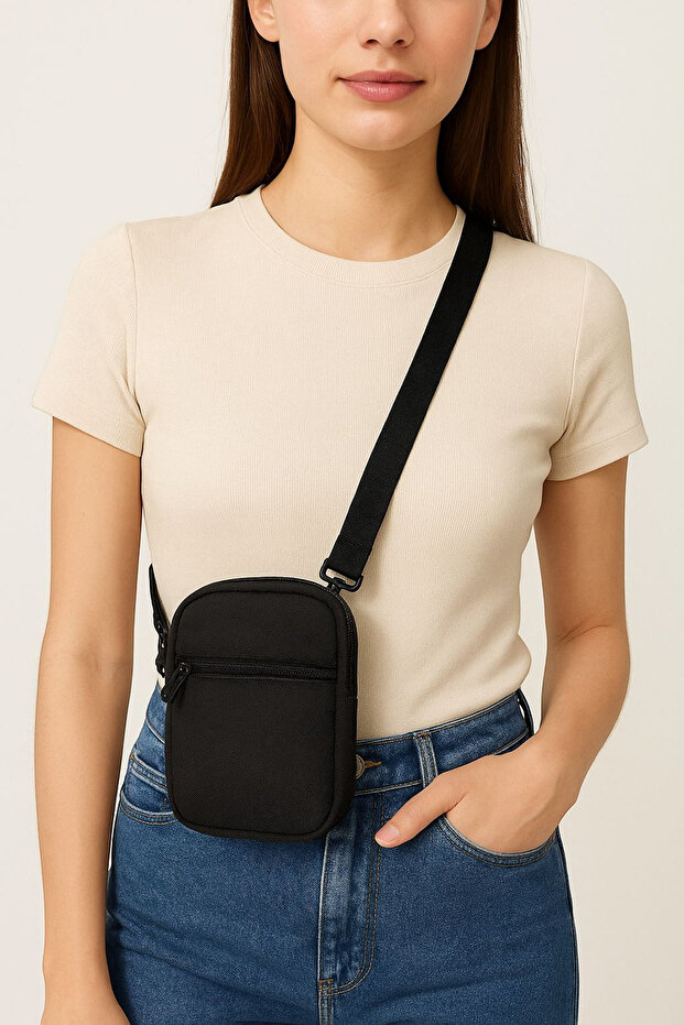 حقيبة يد وكتف للجنسين بحزام - 3