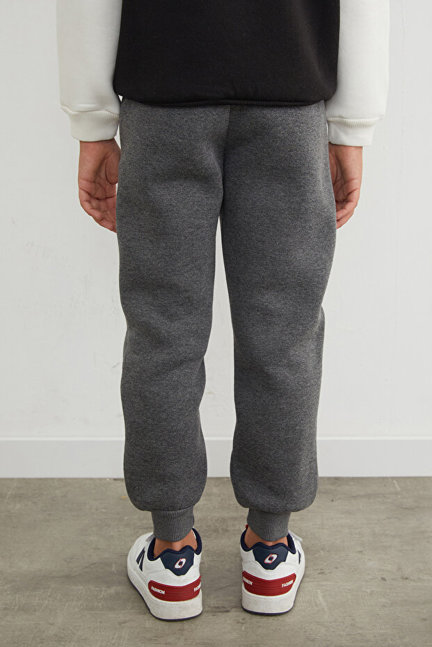 3 İplik Running Baskılı Erkek Çocuk Jogger Eşofman Altı - 6