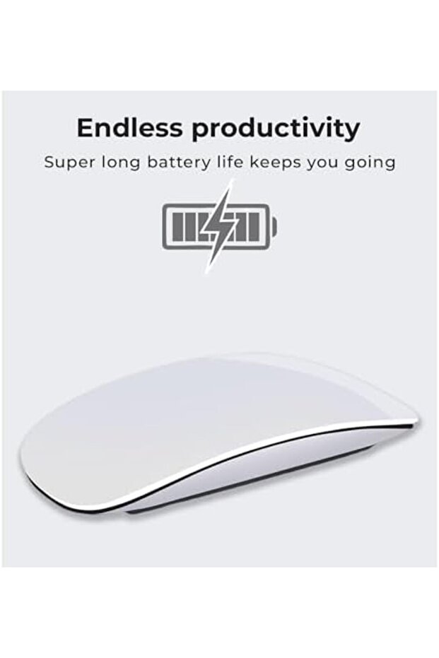 Magic Mouse - White Multi-Touch Surface Rechargeable Wireless Touch Scroll Optical Mouse - 5