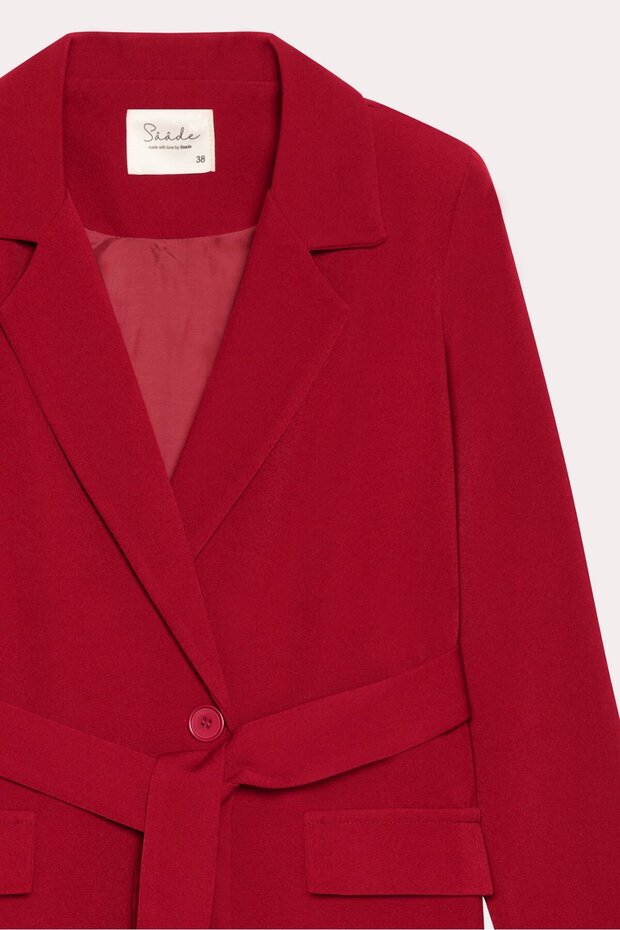 Red Belted Jacket - 2