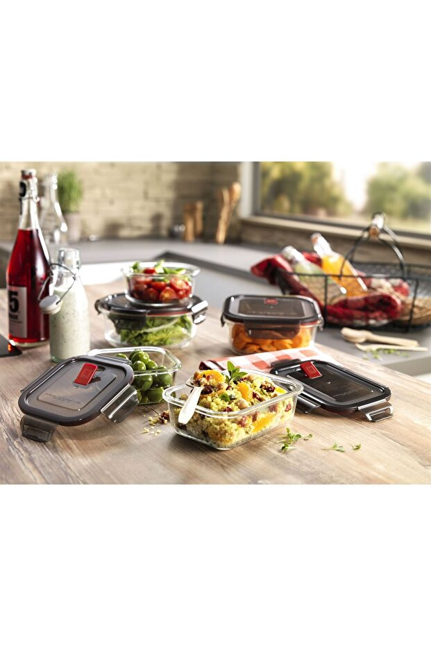 Gusto Cam Saklama Kabı Yuvarlak 600 ml - 3