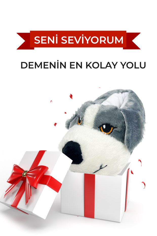 Yumuşak Taban Sevimli Köpek Panduf - 3