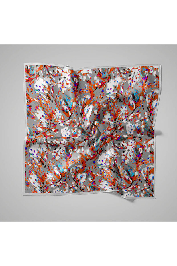 Natural Patterned Scarf - 1