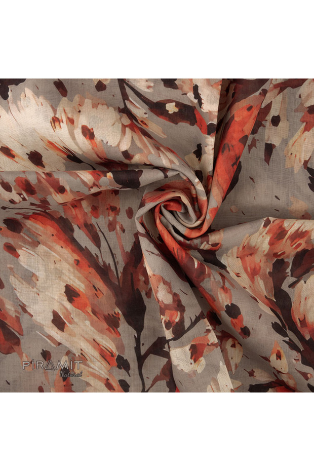 Natural Patterned Scarf - 2