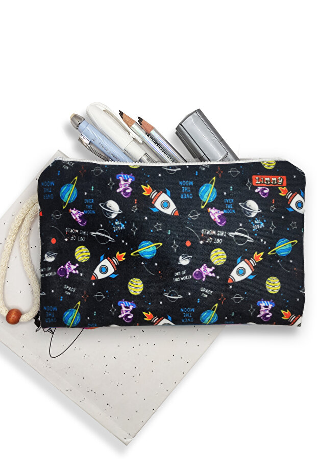 مقلمة قماشية قابلة للغسل بنمط رائد الفضاء - 2