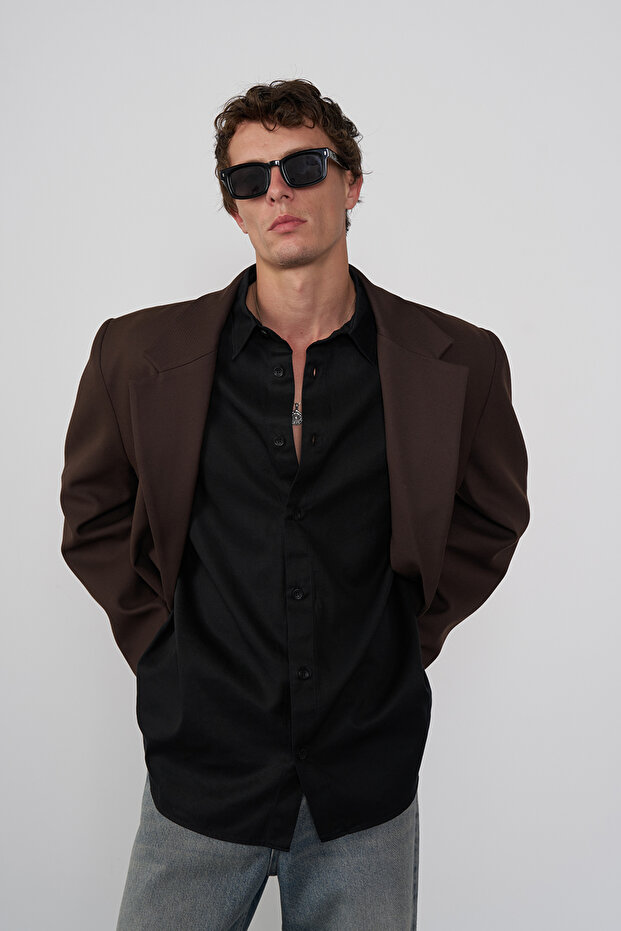 Dökümlü Basic Gömlek - 1