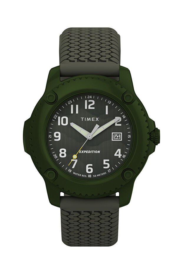 Expedition® Timber 42mm Silicone Strap Watch