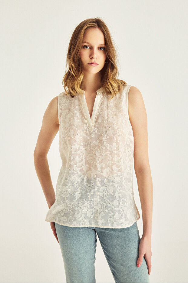 V Yaka Kolsuz Bluz - 1