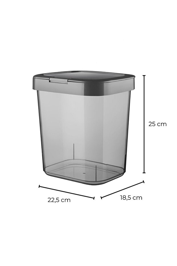 2-Piece Mega Flour Storage Container with Locking Lid, Detergent Dispenser, Powder Detergent Storage Box, 6 Lt - 3