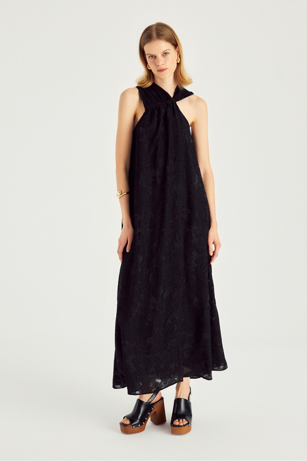 1715 ELBİSE SİYAH - 3