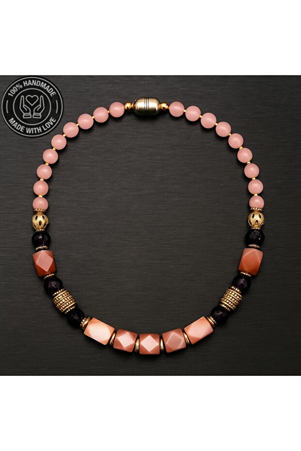 Pembe Sedef Kolye - 4