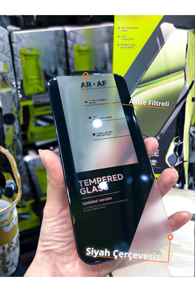 [Zero] متوافق مع هاتف iPhone 14 Pro Max، واقي شاشة Zero أسود بدون إطار، يغطي بالكامل ولا يقلل من حجم الشاشة - 3