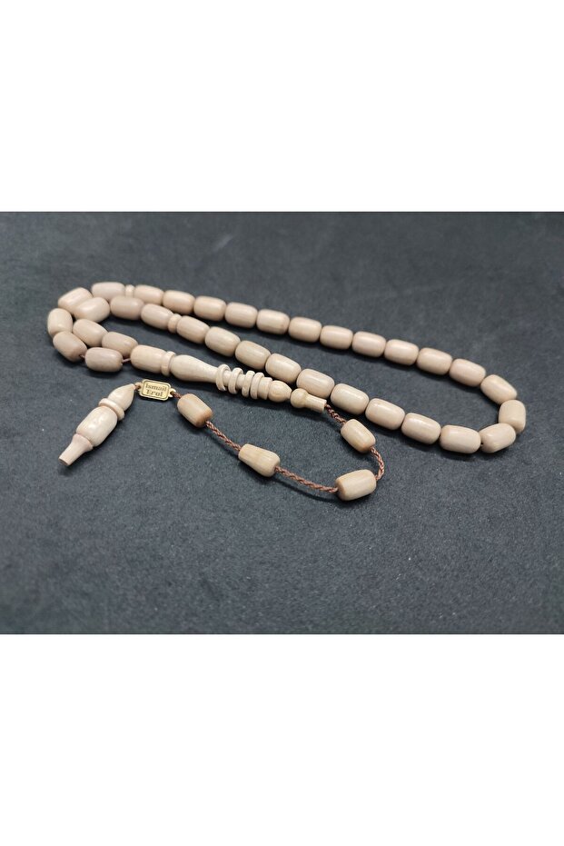 Başka Yerde Yok!!! İsmail Erol Usta Eseri İmzalı Halkalı İmame Fil Dişi Ağacı Sertifikalı 4015 - 3