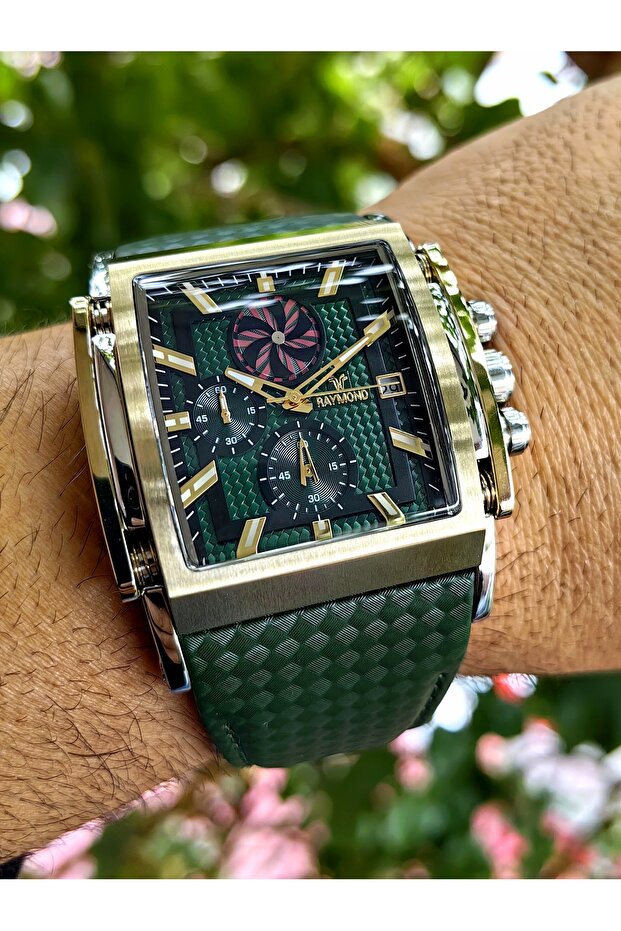 8309 Green Steel Men's Wristwatch