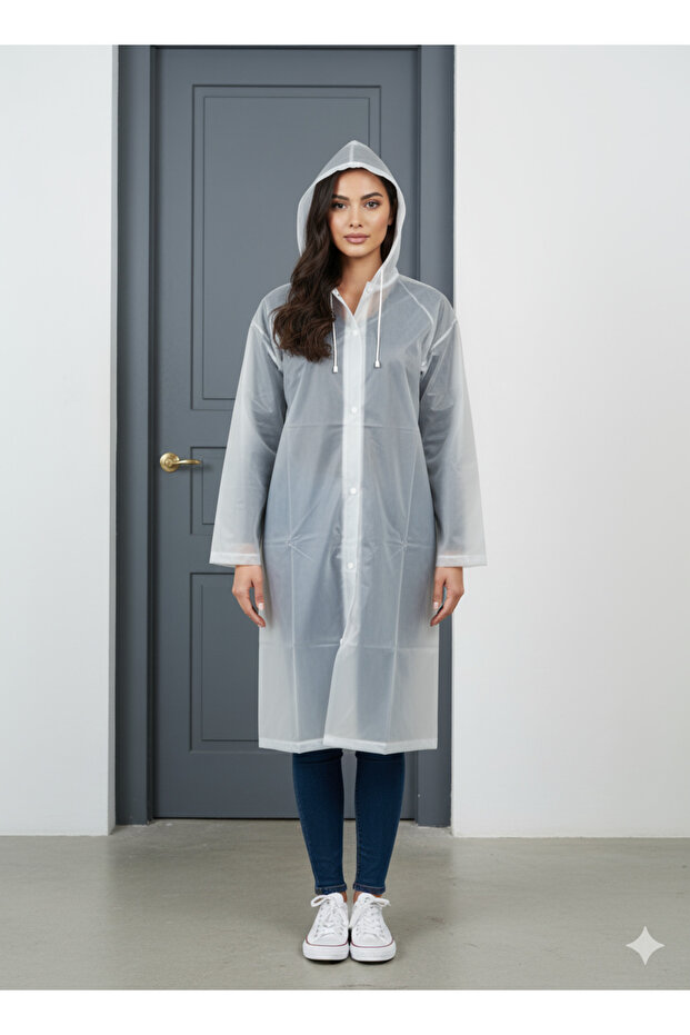Adult Unisex High Grammage Thick Eva Fabric Water Wind Resistant Raincoat