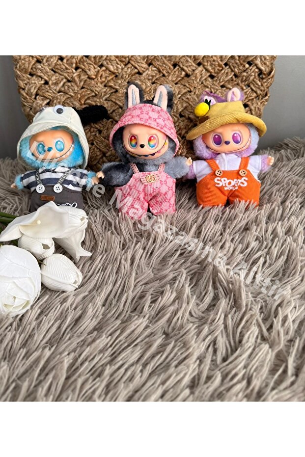 Lilienne Labubu Anahtarlık 1 Adet Elbiseli Aksesuarlı Labubu( Karışık Gelmektedir. ) - 2