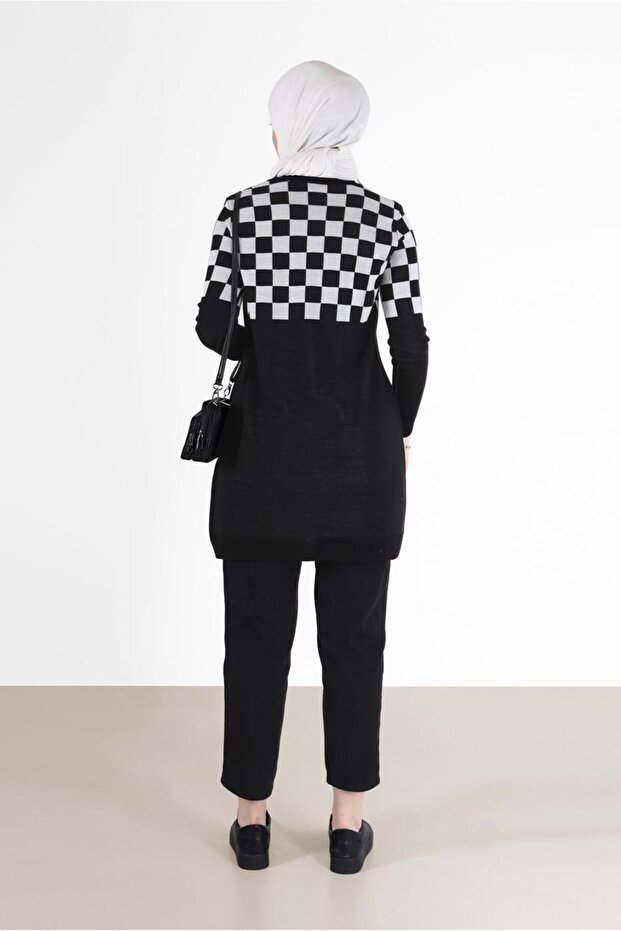 تونيك تريكو منقوش مربع 42023 - 4