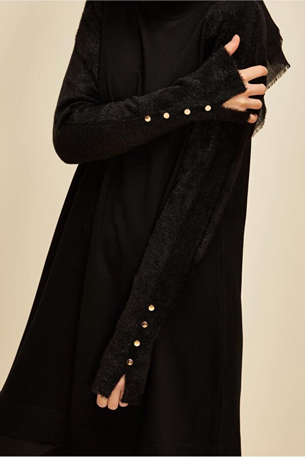 Buttoned Knit Tunic 45929 - 3
