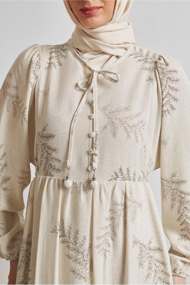 KETEN ELBİSE 45616 - 1