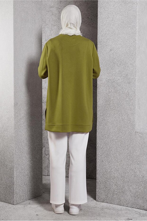 45114 Model Patterned Tracksuit Tunic - 3