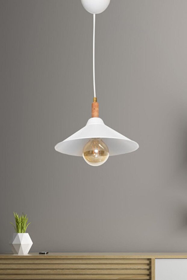 Tekli Tapado Sarkıt Avize Beyaz - 1