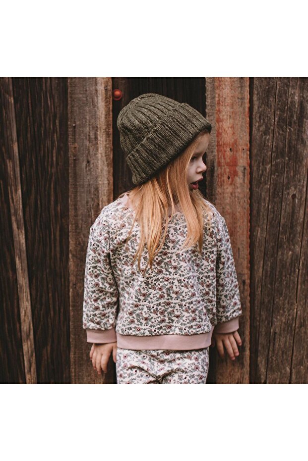 Kış Çiçekleri Sweatshirt Beden: 6-9 Ay - 1