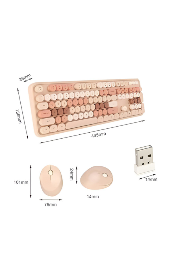 Mofii Sweet Wireless Kablosuz Klavye Mouse Set - 3