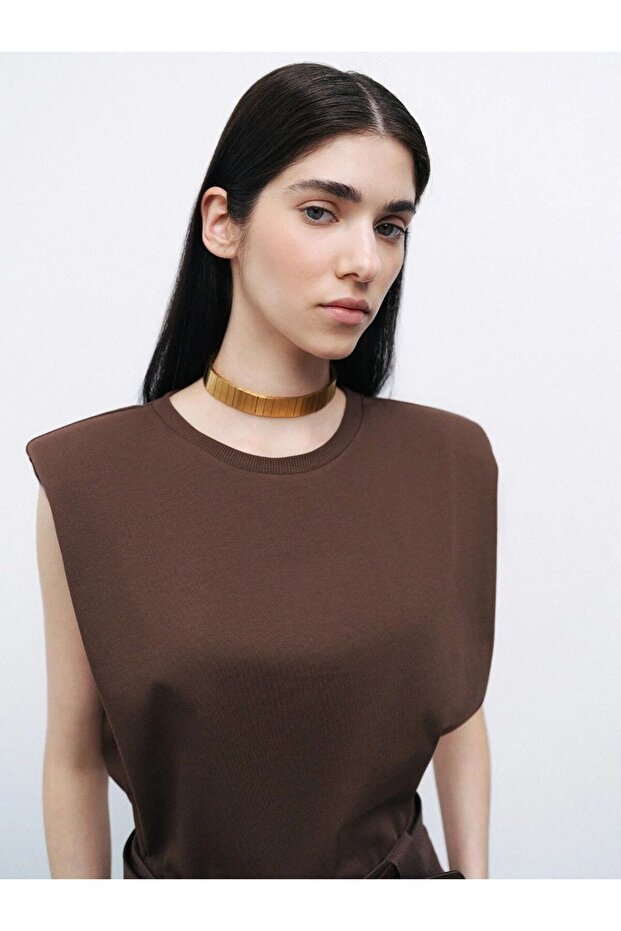 Vatkalı Basic Tişört - 2