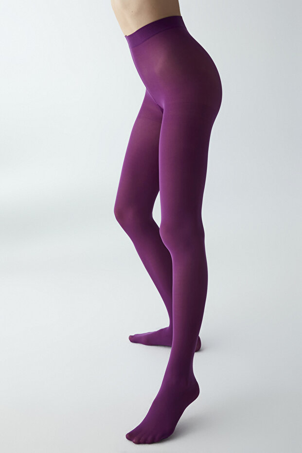 Micro 40 Mor Külotlu Çorap - 3