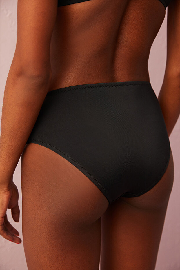 Siyah Basic Twist Bikini Altı - 4