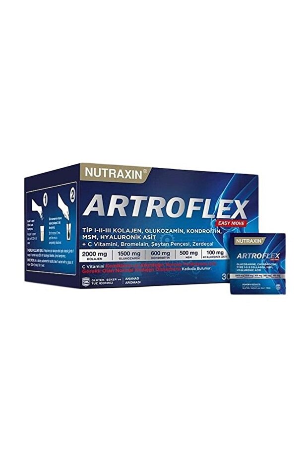 Artroflex Easy Move 30 Saşe – Tip 1-2-3 Kolajen, Glukozamin, MSM, Kondroitin İçeren Takviye - 2