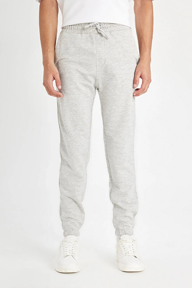 Regular Fit Eşofman Altı Cepli Basic Düz Beli Bağcıklı Lastikli Paça D4416ax24au - 4