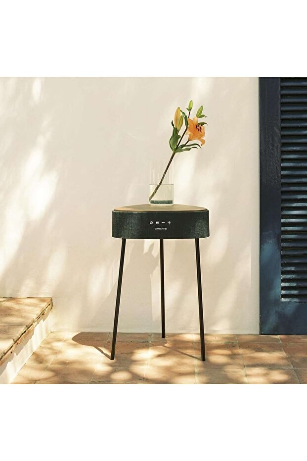 Coffee table with built-in speaker Speaker Table 180º, CREATE, wenge - 2