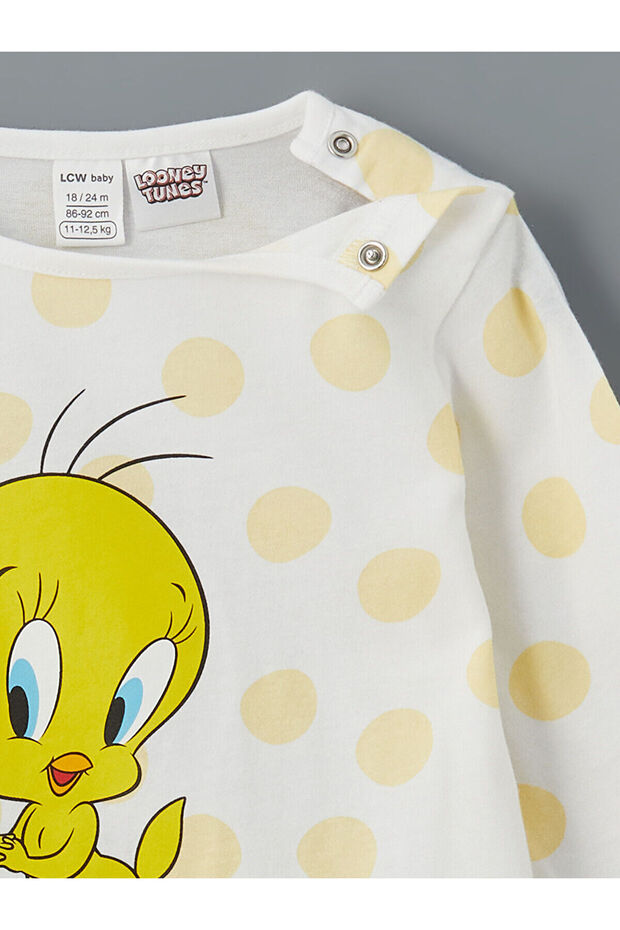 Tweety Baskılı Kız Çocuk Pijama - 6
