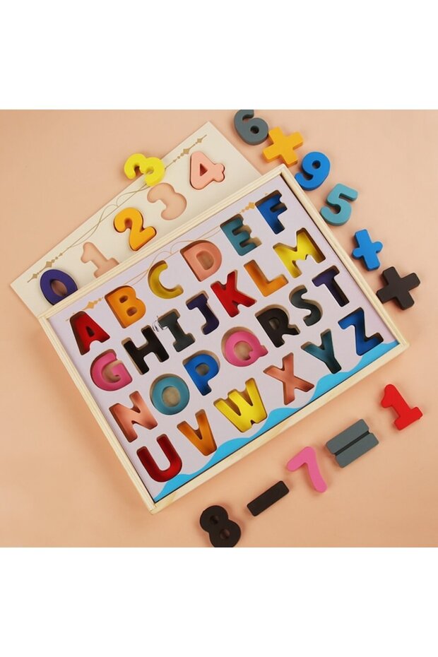 Set Puzzle Letters and Numbers with Sorting Tray - 2