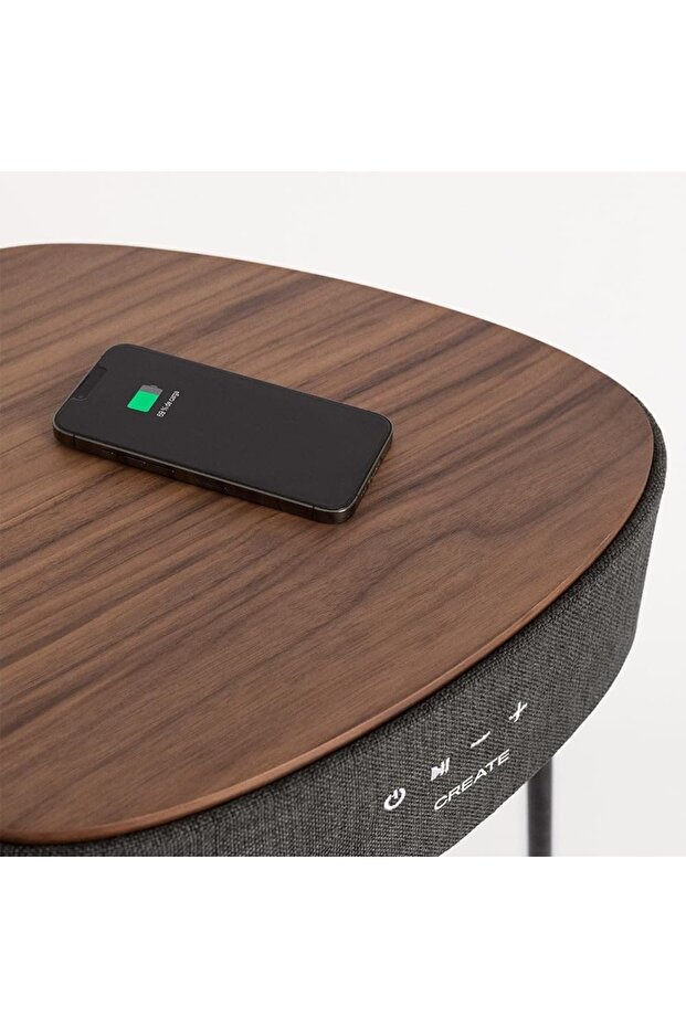 Coffee table with built-in speaker Speaker Table 180º, CREATE, wenge - 4