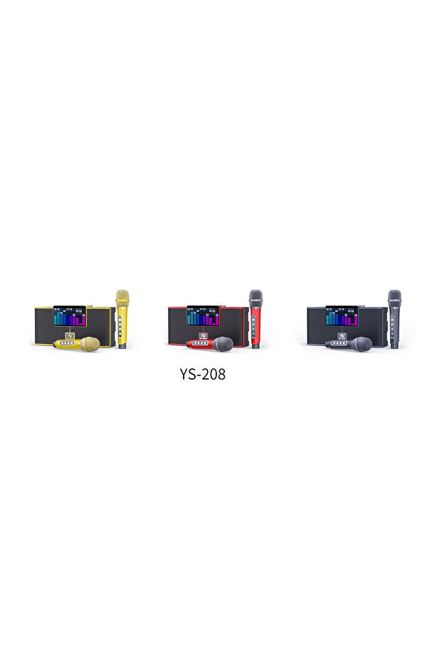 YS-208 Digital Signal Processor Karaoke Machine with Dual Wireless Microphone - 2