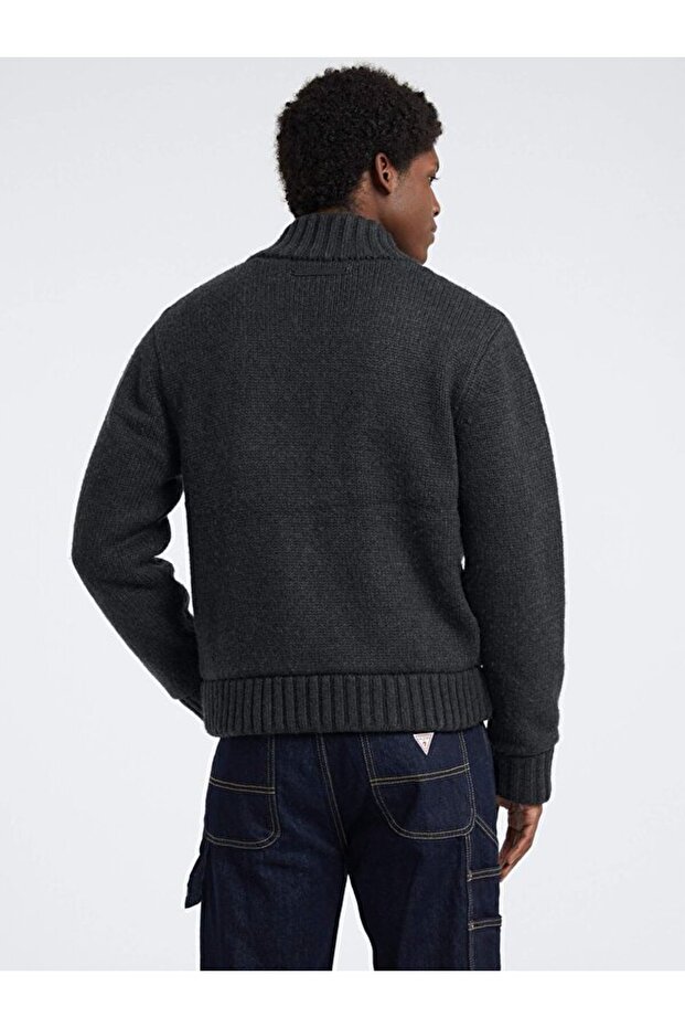 Jeans Erkek Yün Karışımlı Triko - 3
